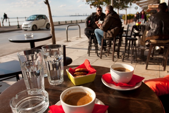 Леофорос Никис - одно из лучших мест в Салониках для кофе