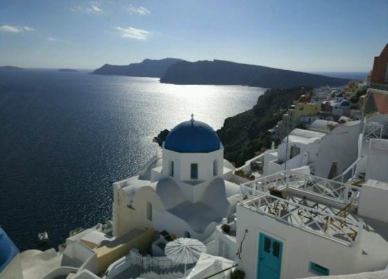 Город Ия на Санторини