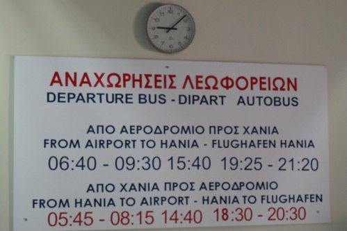 Аэропорт Ханьи: расписание автобусов