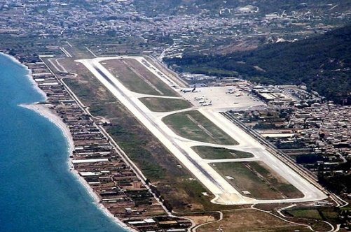 Аэропорт Родоса с высоты птичьего полета