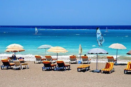Пляжи Фалираки, фото, остров Родос, Греция