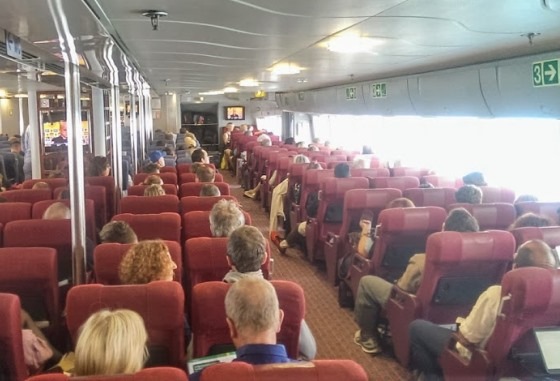 Кресла на пароме
