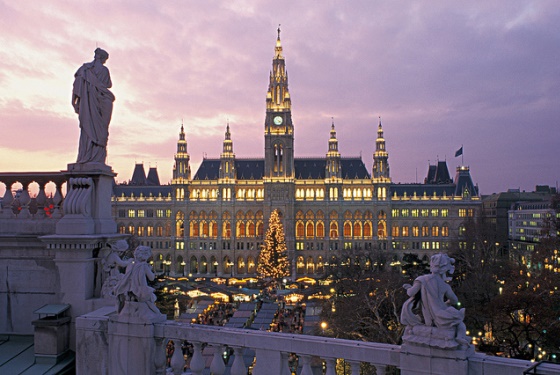 Праздничная иллюминация в Вене